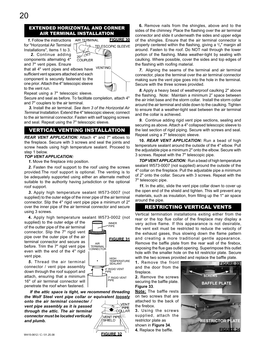 Napoleon Fireplaces Vittoria GD19P User Manual | Page 20 / 36