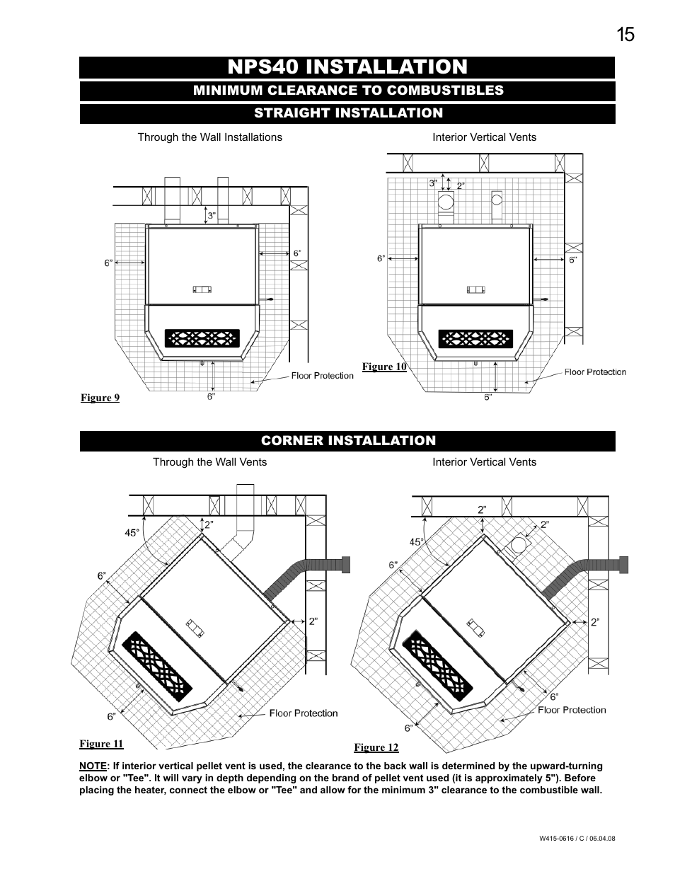 Nps40 installation | Napoleon Fireplaces NPI40 User Manual | Page 15 / 44