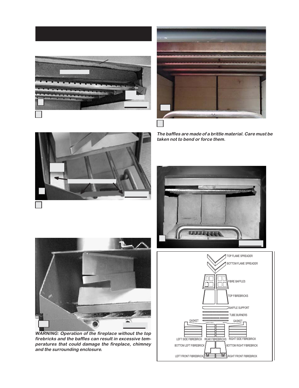 3a 3b, Top firebrick and baffle installation | Napoleon Fireplaces NZ26 User Manual | Page 11 / 20