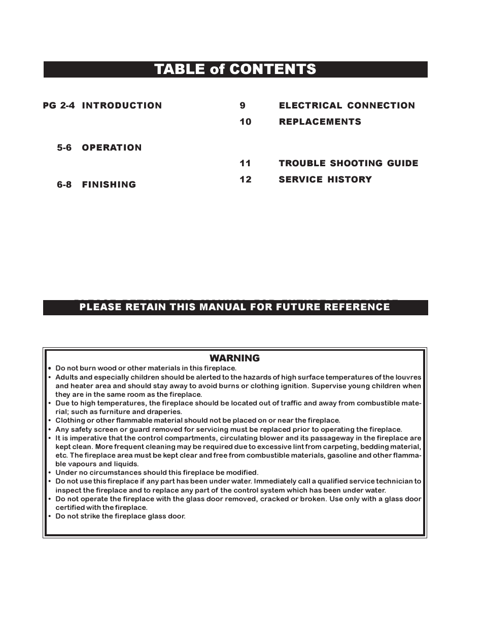 Napoleon Fireplaces EF38H User Manual | Page 2 / 12