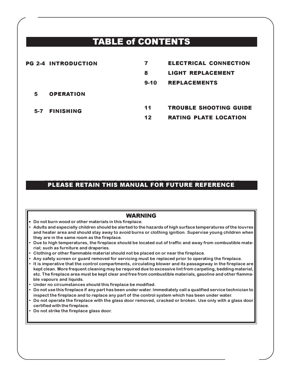 Napoleon Fireplaces EF31H User Manual | Page 2 / 12