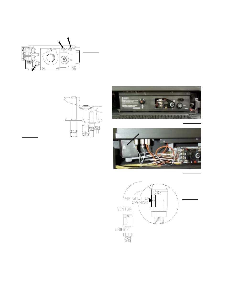 Adjustments, Pilot burner adjustment, Venturi adjustment | Napoleon Fireplaces GS 28-N User Manual | Page 18 / 24
