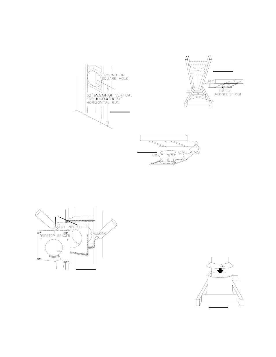 Wall and ceiling protection | Napoleon Fireplaces GS 28-N User Manual | Page 8 / 24