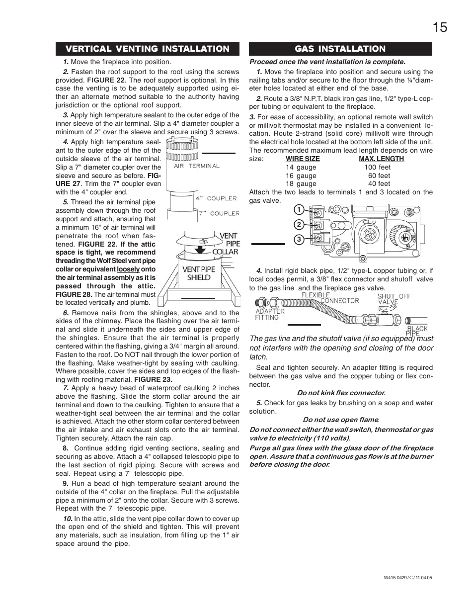 Napoleon Fireplaces GE38NT-M User Manual | Page 15 / 28