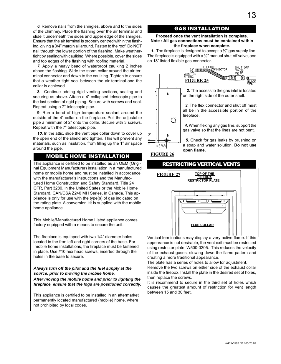 Napoleon Fireplaces GD82PT-T User Manual | Page 13 / 31