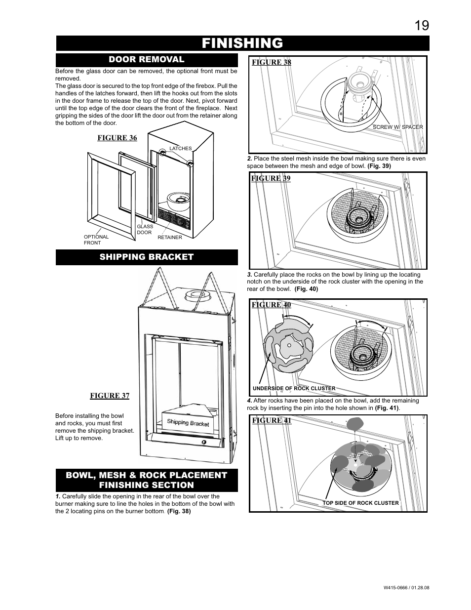 Finishing | Napoleon Fireplaces GD82NT-T User Manual | Page 19 / 32