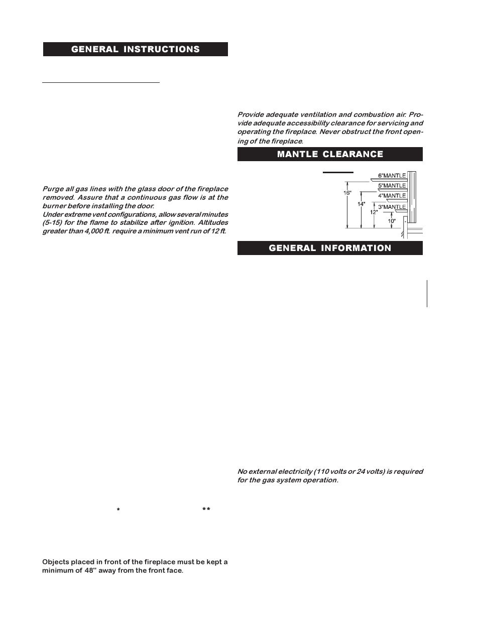 Napoleon Fireplaces GI3016-P User Manual | Page 4 / 16