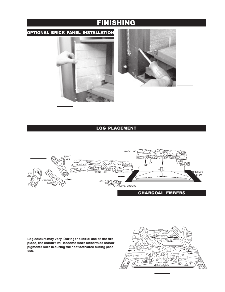 Finishing | Napoleon Fireplaces GI3016-P User Manual | Page 7 / 16