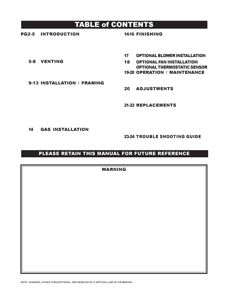 Napoleon Fireplaces GD45-P User Manual | Page 2 / 24