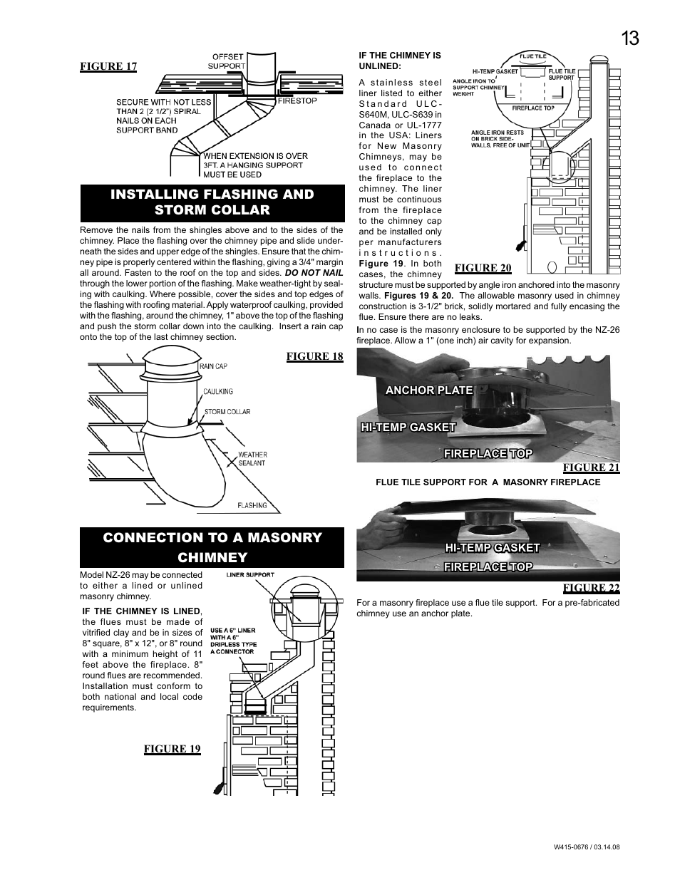 Napoleon Fireplaces NZ-26 User Manual | Page 13 / 24