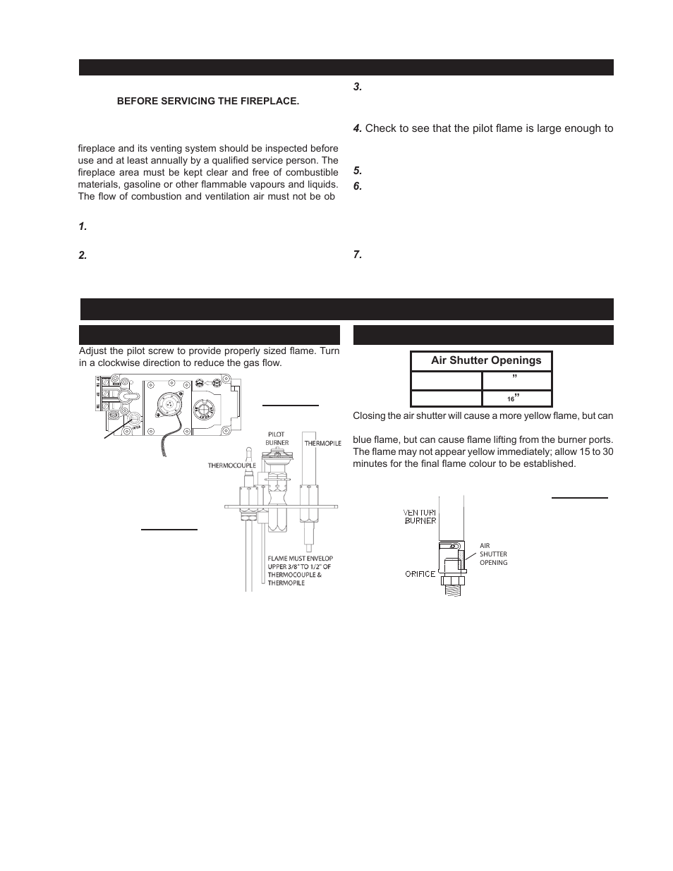 Adjustments | Napoleon Fireplaces GD82NT User Manual | Page 27 / 34