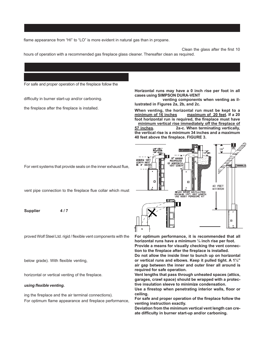 Venting | Napoleon Fireplaces GD82NT User Manual | Page 6 / 34