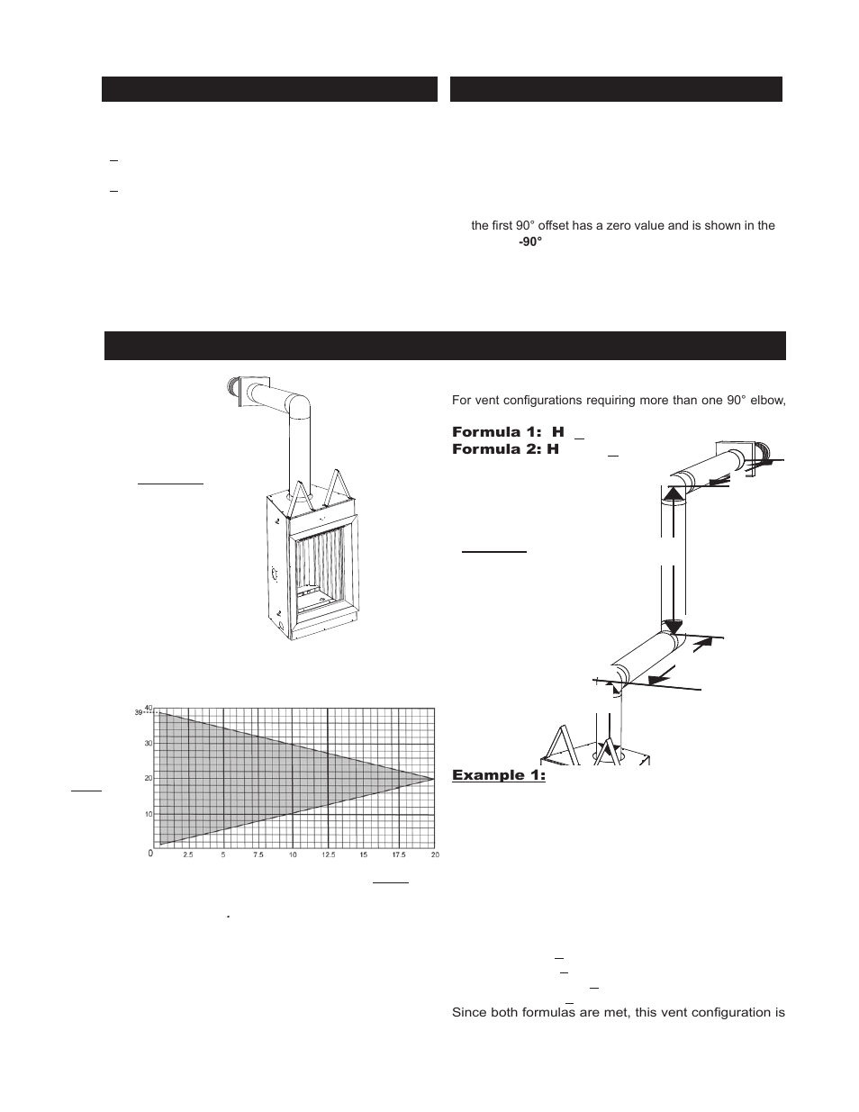 Top exit / horizontal termination, 90° h, Definitions elbow vent length values | Napoleon Fireplaces GD82NT User Manual | Page 7 / 34