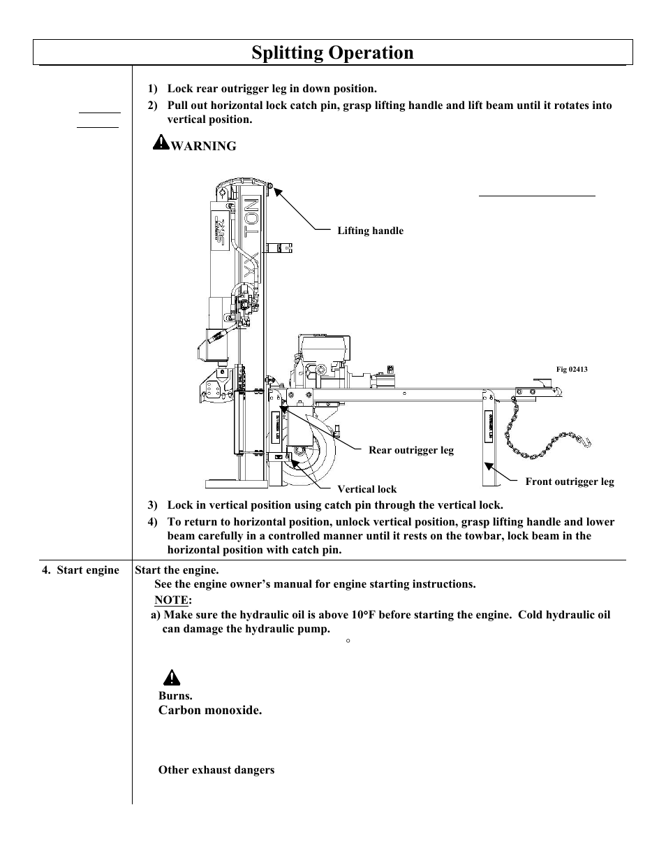 Splitting operation | North Star M1108D User Manual | Page 22 / 45
