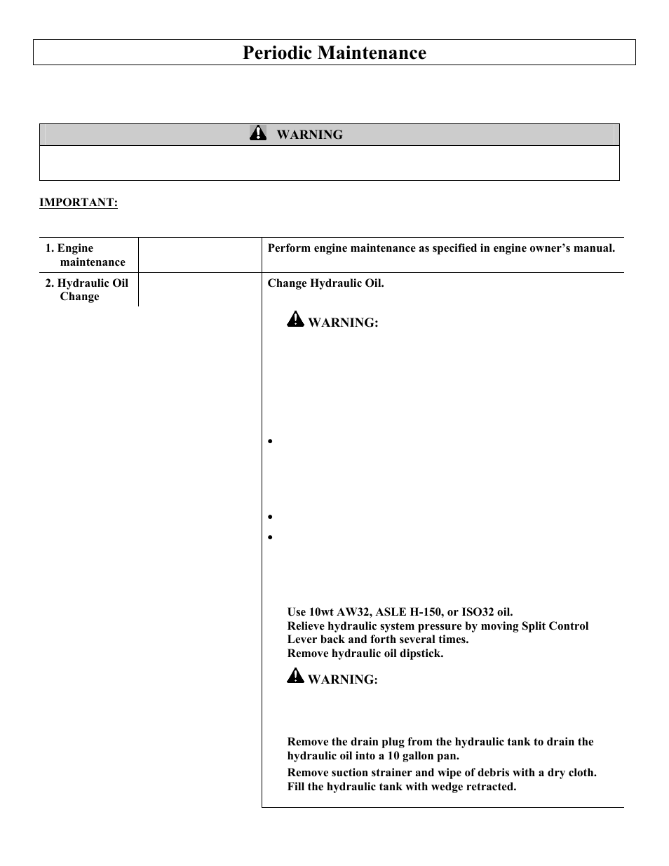 Periodic maintenance | North Star M1108D User Manual | Page 27 / 45