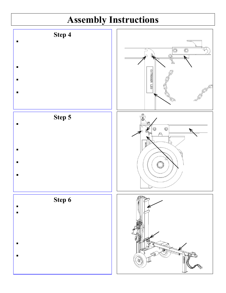 Assembly instructions, Step 4, Step 5 | Step 6 | North Star M1108D User Manual | Page 41 / 45
