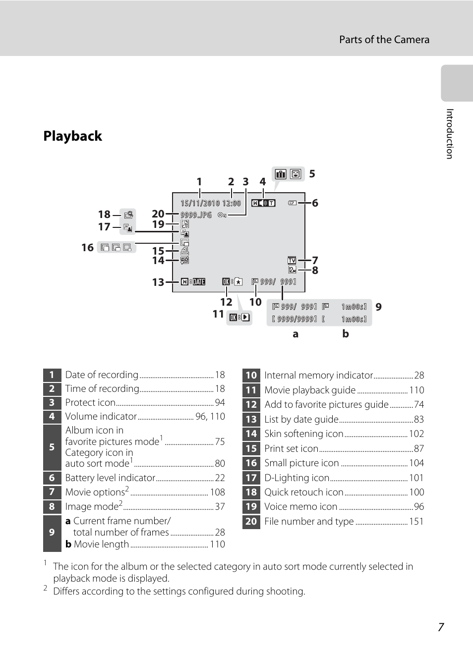 Playback | Nikon S205 User Manual | Page 19 / 184