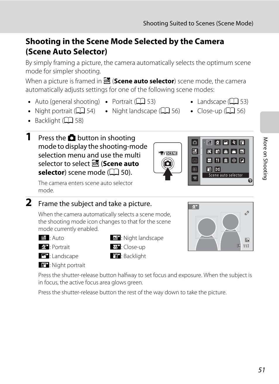 A 51) | Nikon S205 User Manual | Page 63 / 184