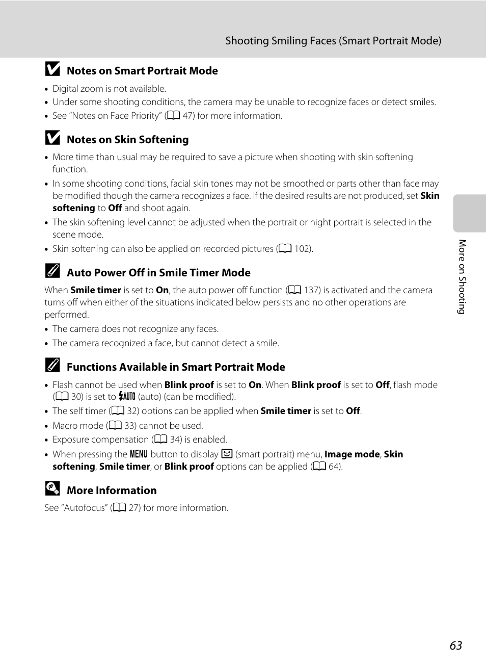 Ures, A 63) | Nikon S205 User Manual | Page 75 / 184