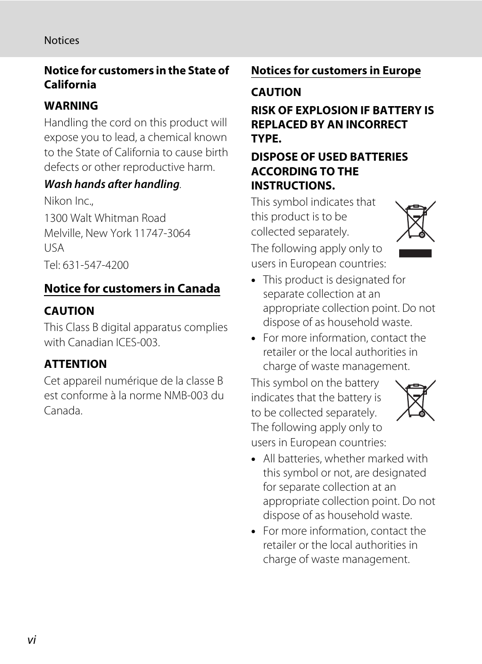 Nikon S205 User Manual | Page 8 / 184