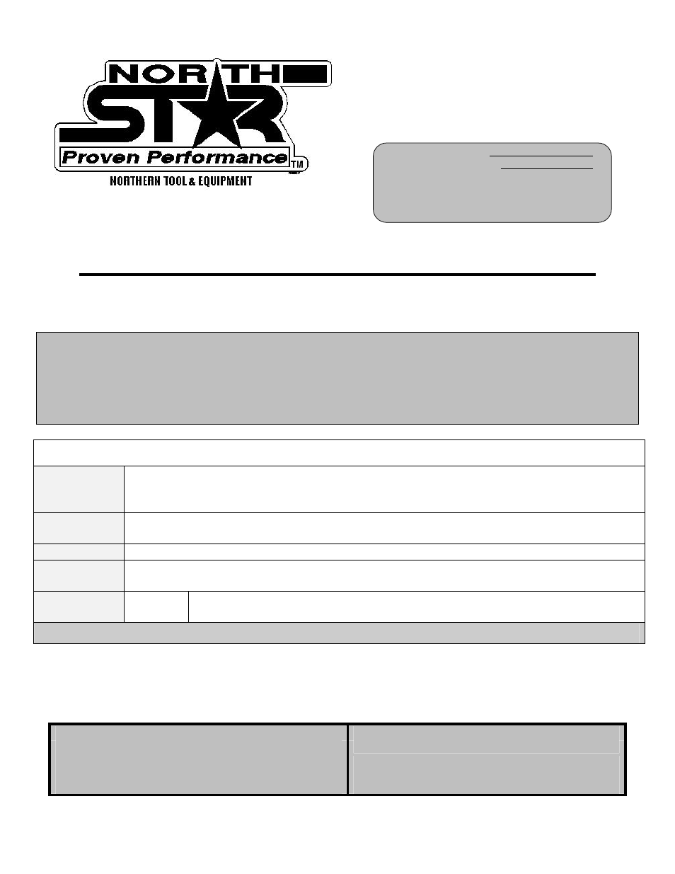 North Star M157304E User Manual | 19 pages