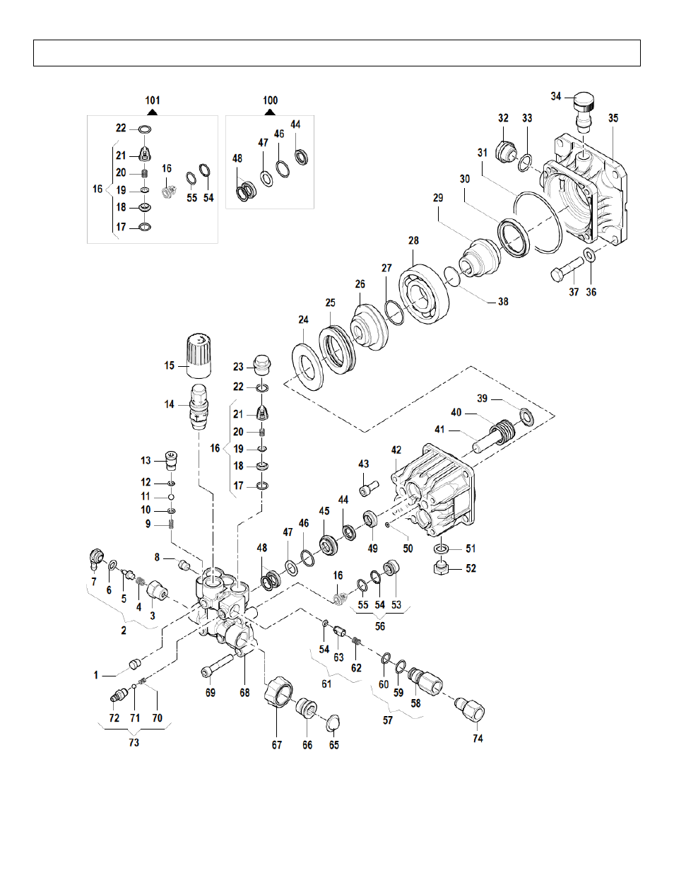 Comet bxd 2530g pump exploded view | North Star MA 1578111D User Manual | Page 20 / 46