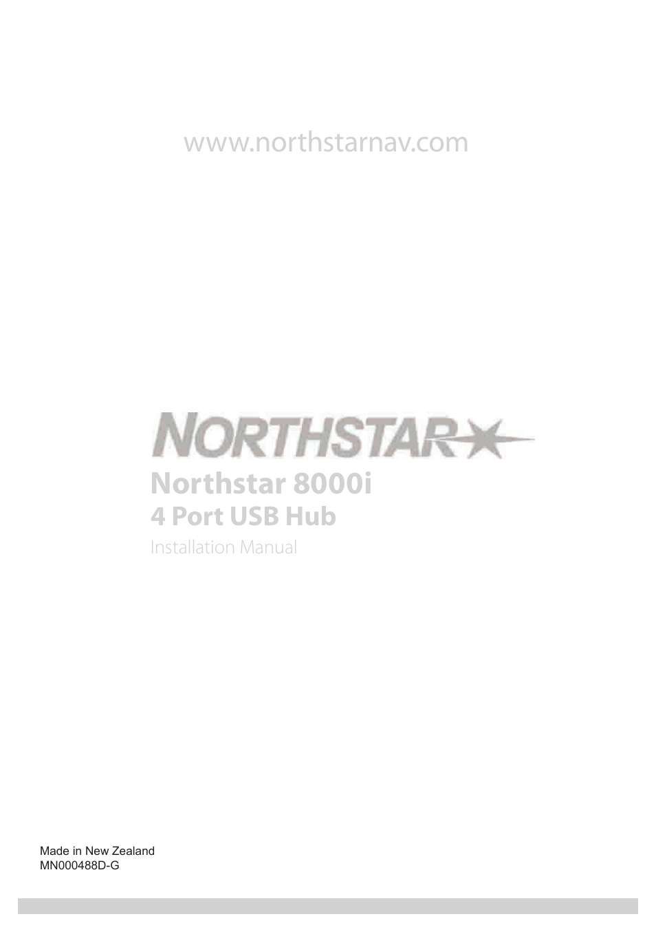 Northstar 8000i, 4 port usb hub | North Star 8000i User Manual | Page 14 / 14