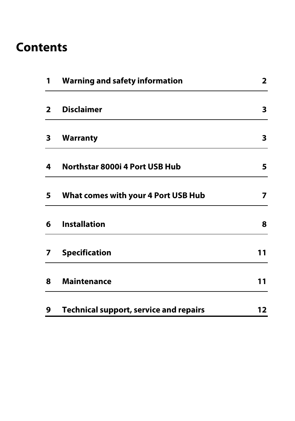 North Star 8000i User Manual | Page 4 / 14