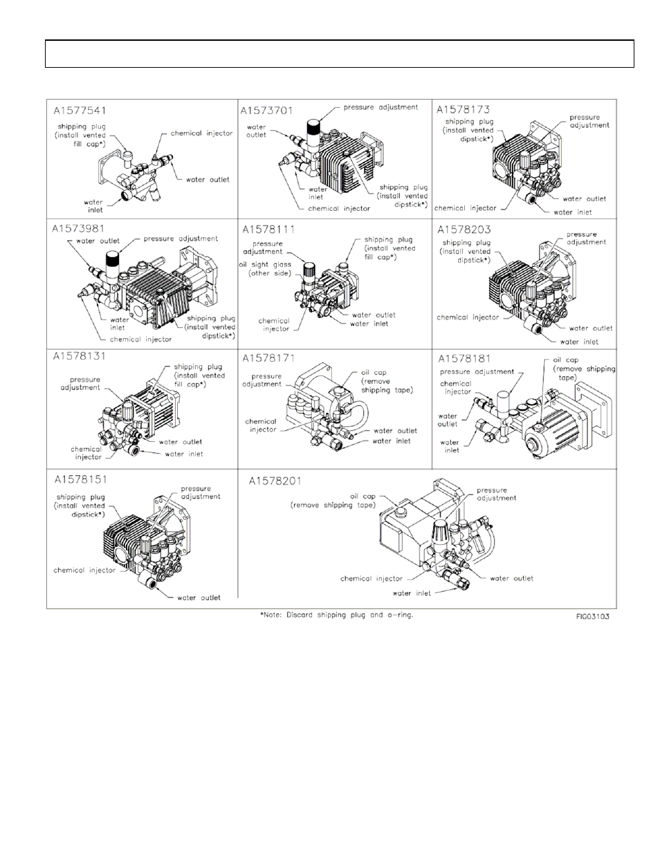 Pump oil cap and pump component identification | North Star M1578111F User Manual | Page 6 / 16