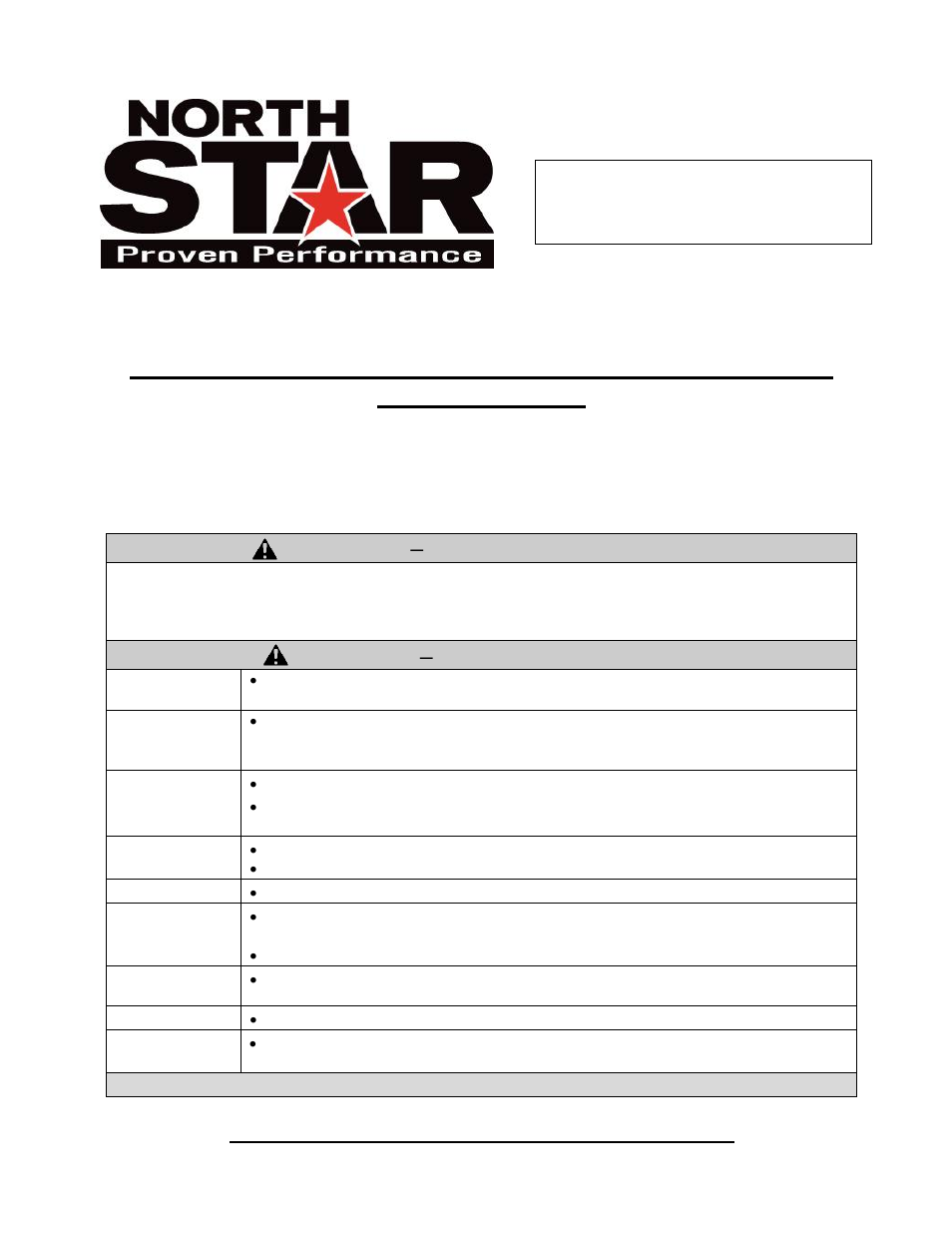 North Star M157594I User Manual | 63 pages