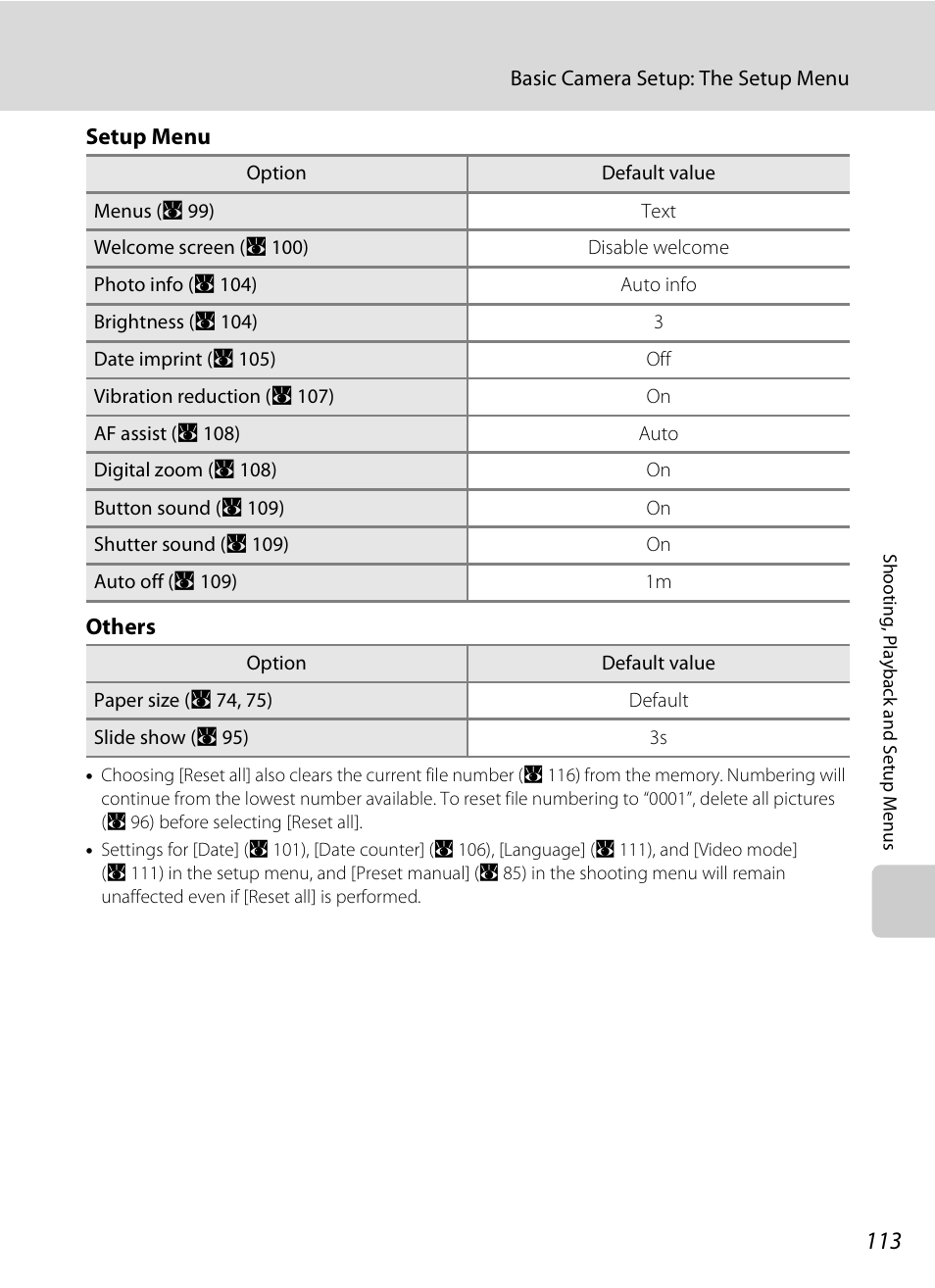 Nikon S510 User Manual | Page 125 / 148