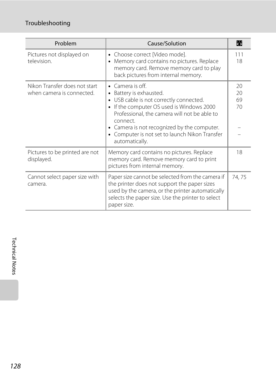 Nikon S510 User Manual | Page 140 / 148