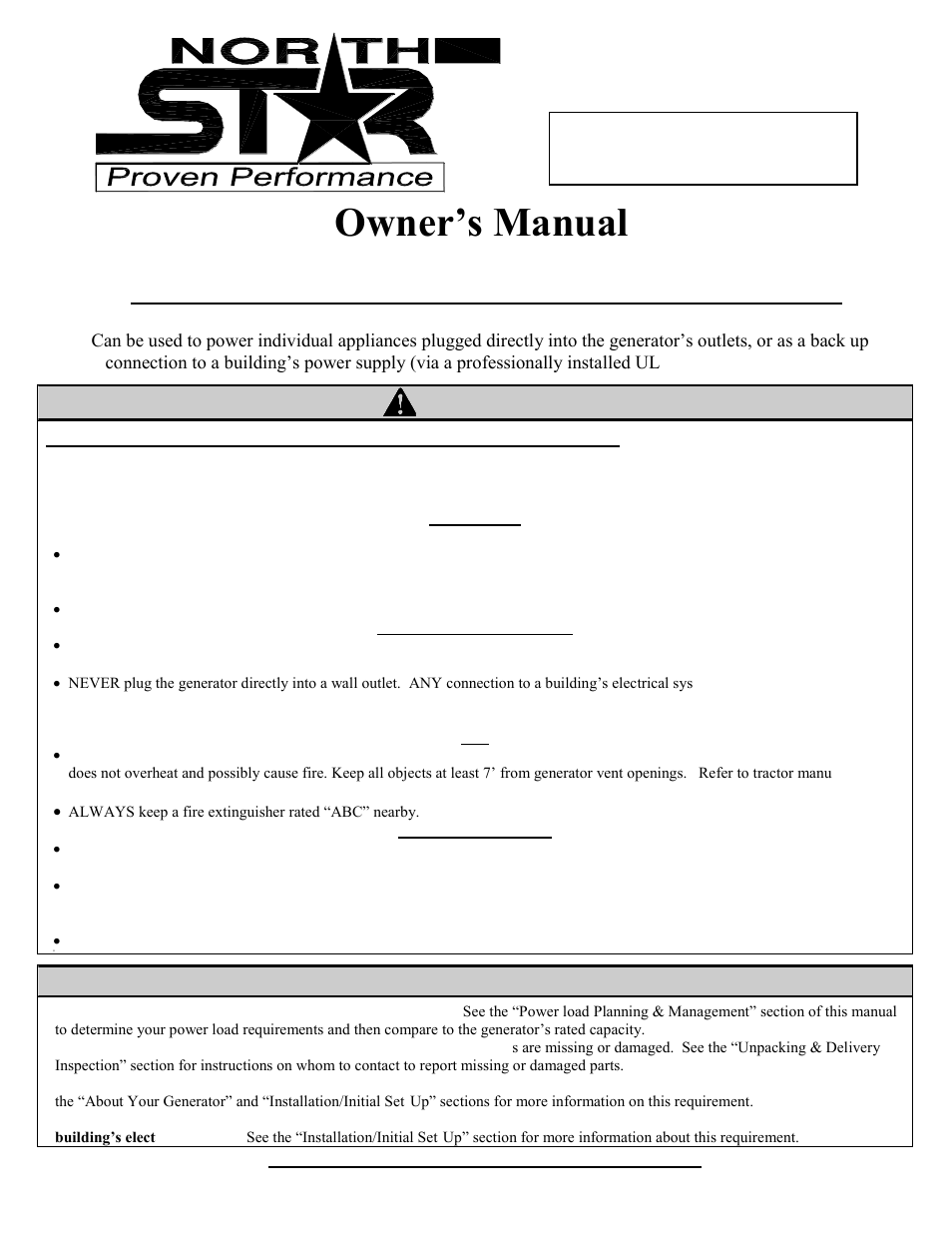 North Star M165951C User Manual | 40 pages