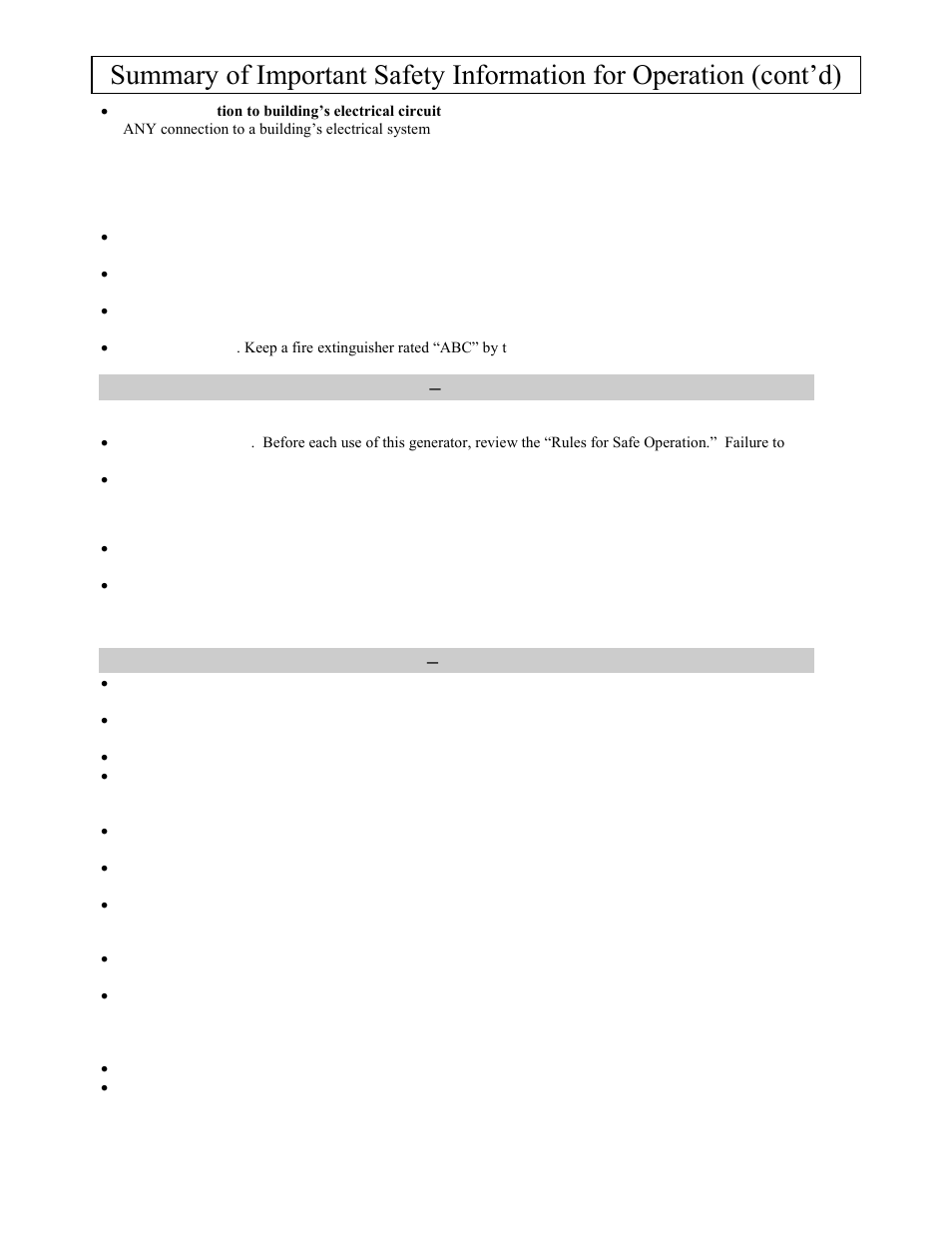 Safety – before use, Safety – during use | North Star M165951C User Manual | Page 33 / 40