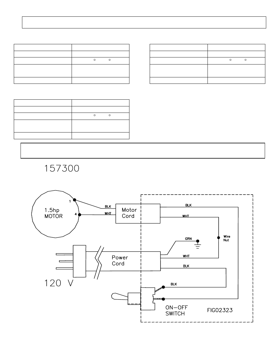 Specifications, Wiring diagram | North Star M157300E User Manual | Page 20 / 23