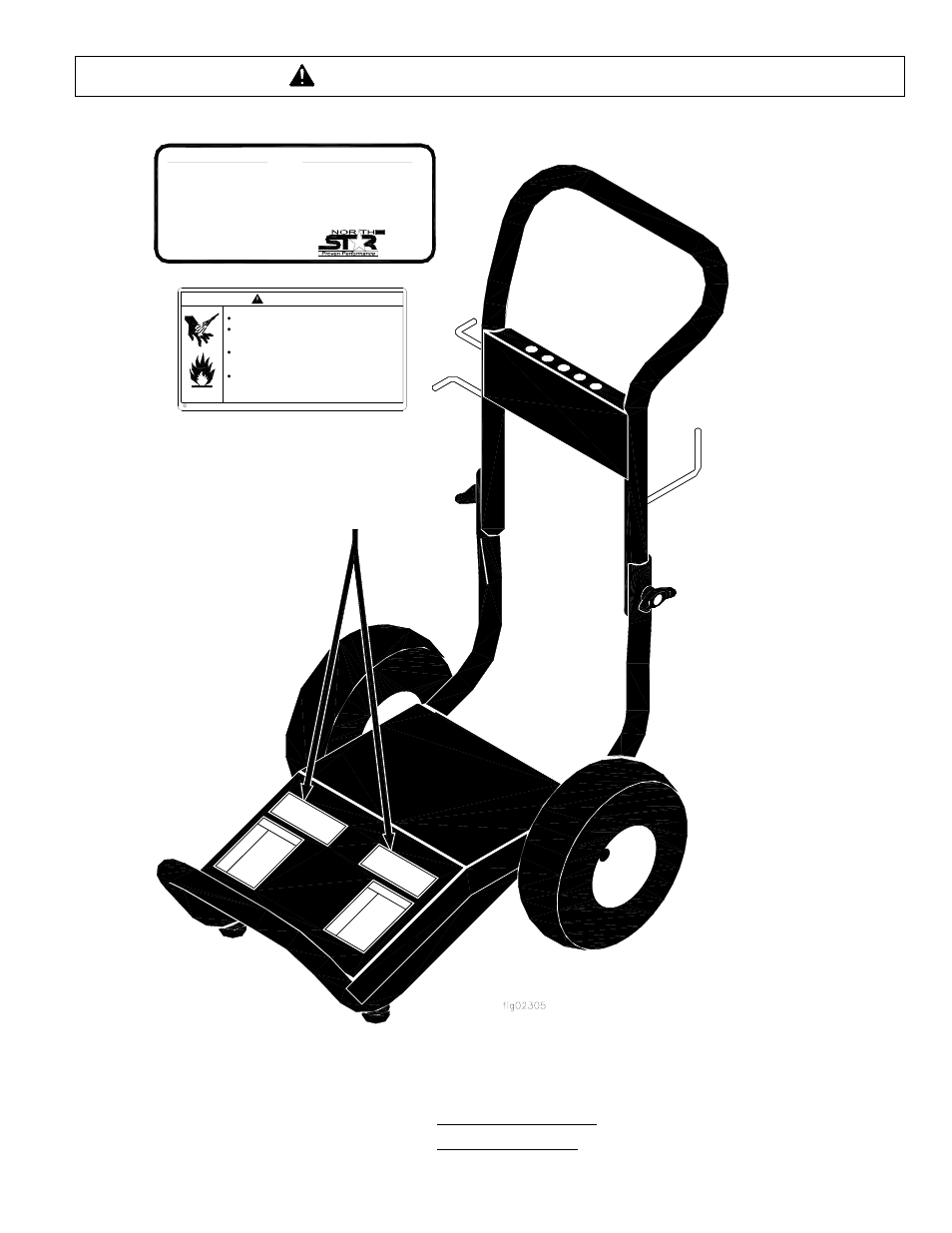 Warning label locations | North Star M157300E User Manual | Page 6 / 23