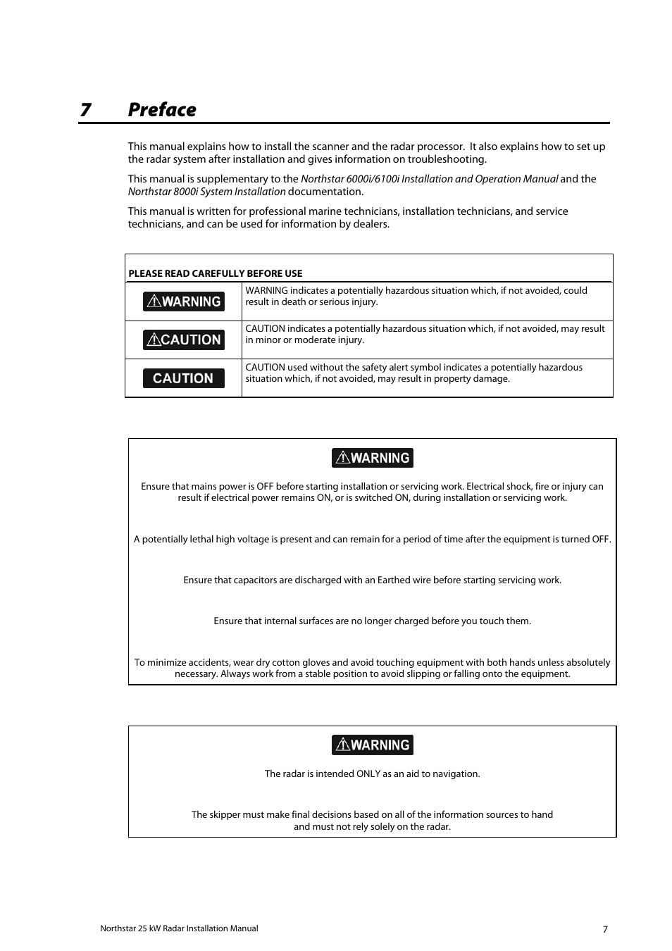 Preface 7, 7preface | North Star 10 kW User Manual | Page 7 / 53