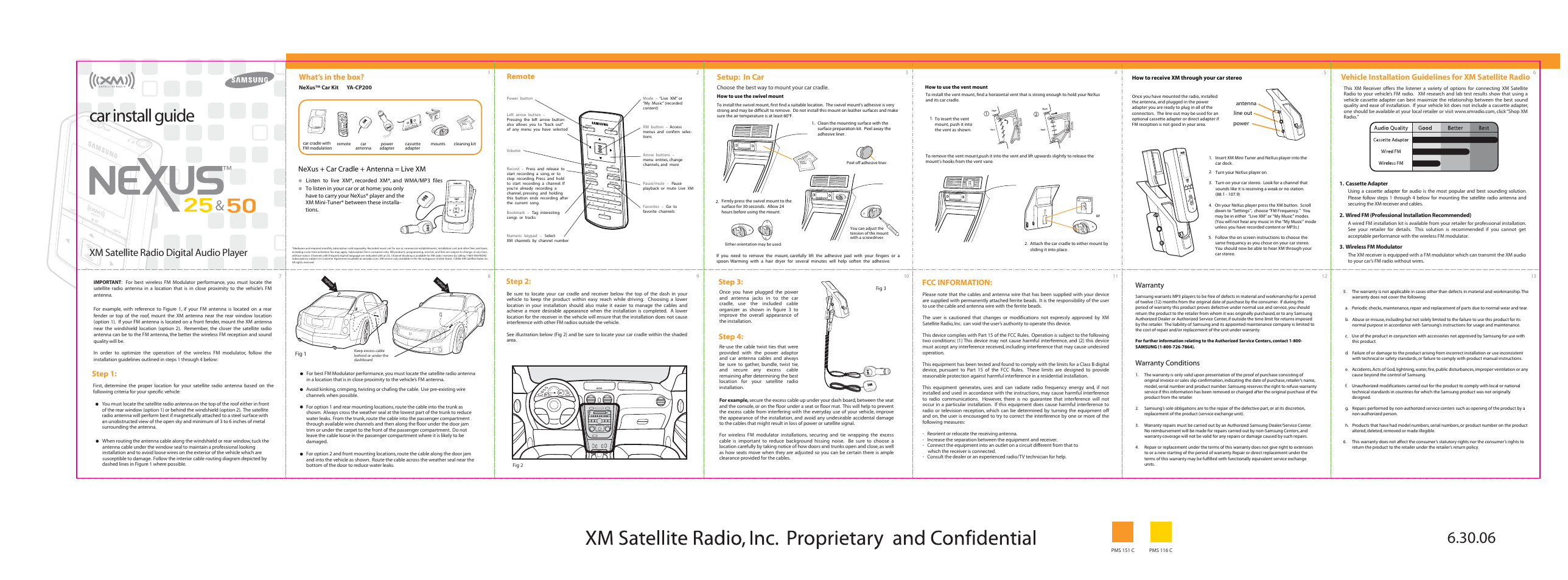 Nexus 21 XM User Manual | 1 page