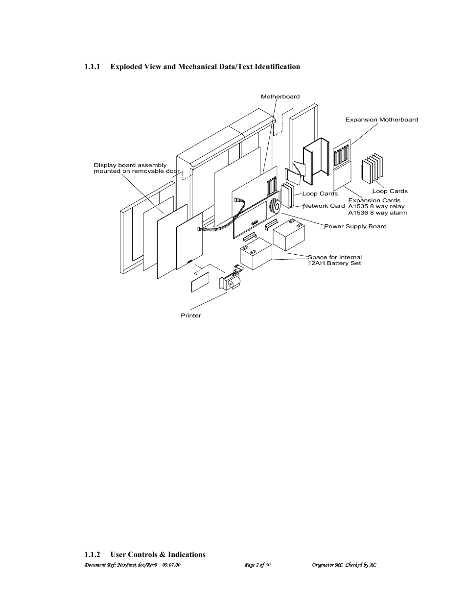 2 user controls & indications | Nexus 21 A1557 User Manual | Page 2 / 30