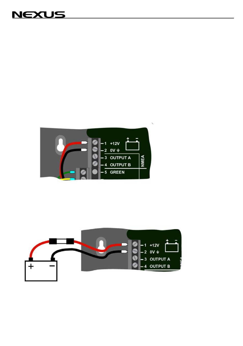 8 connecting a nmea instrument out from server, Connecting a nmea instrument out from server | Nexus 21 NX2 User Manual | Page 15 / 33