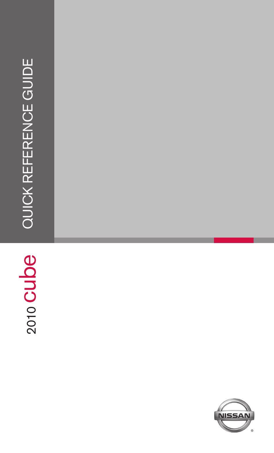 NISSAN 2010 Cube User Manual | 20 pages