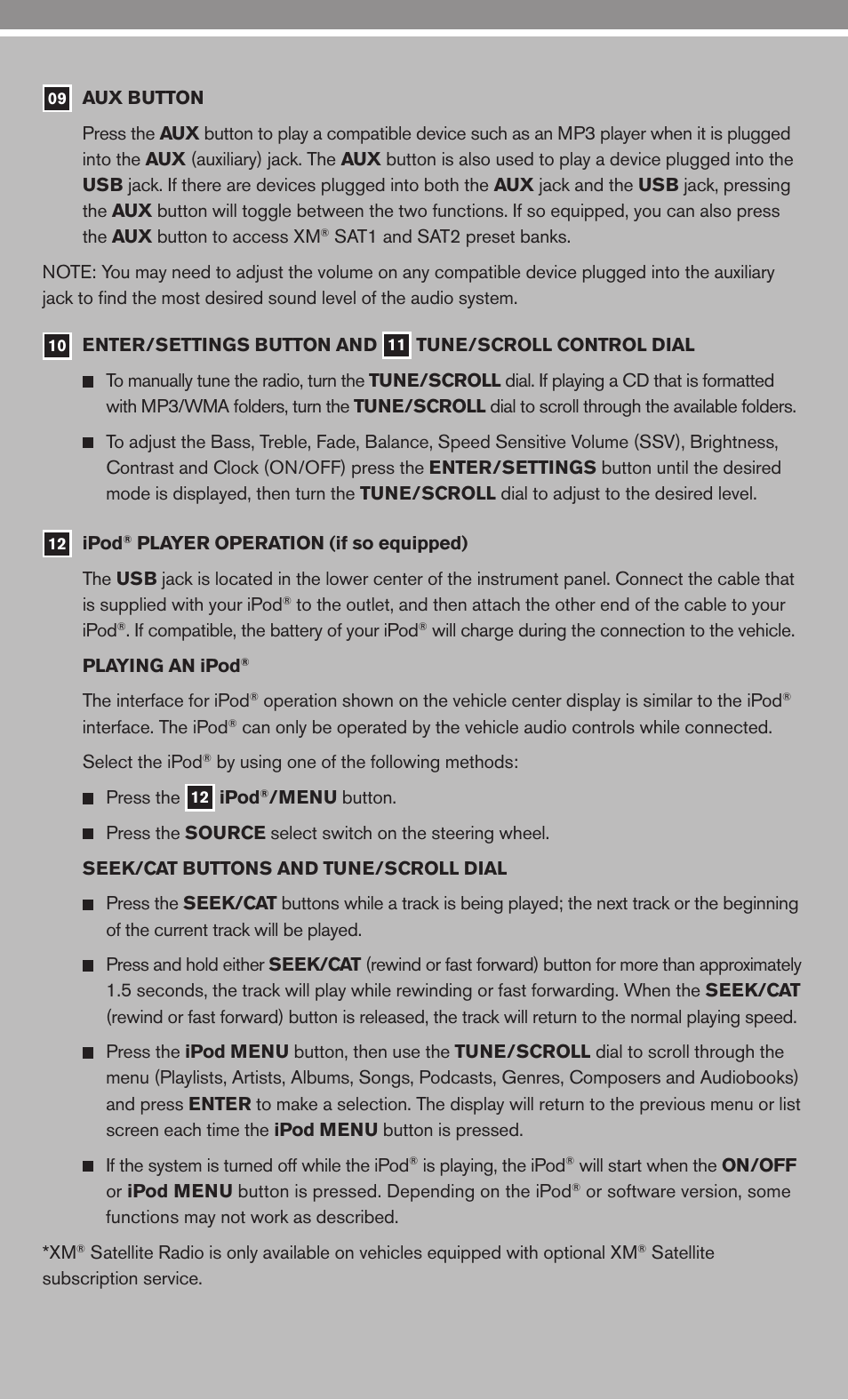 NISSAN 2010 Cube User Manual | Page 11 / 20