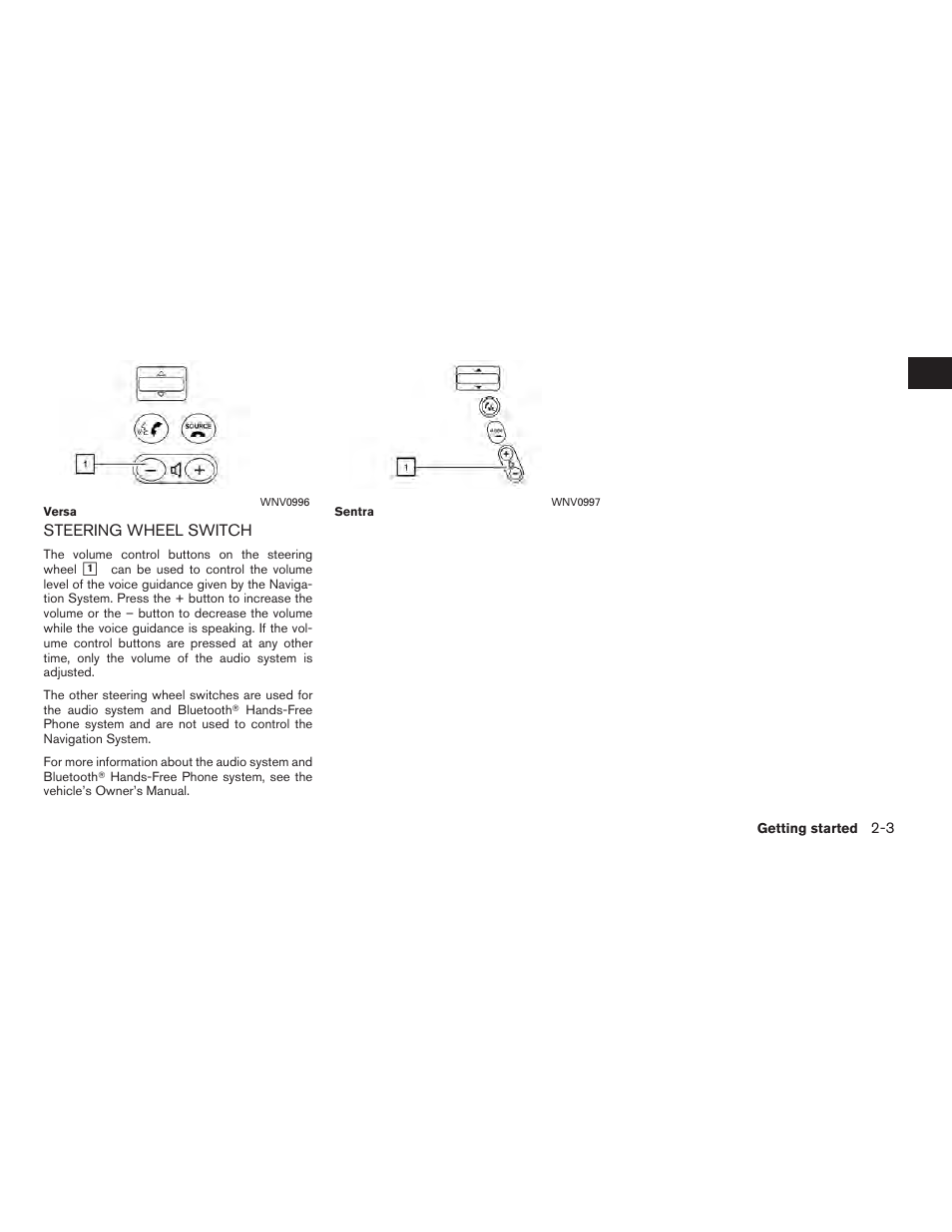 Steering wheel switch -3 | NISSAN 2011 Rogue User Manual | Page 11 / 82