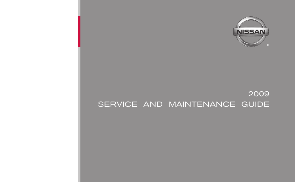 NISSAN 2009 Z Roadster User Manual | 59 pages