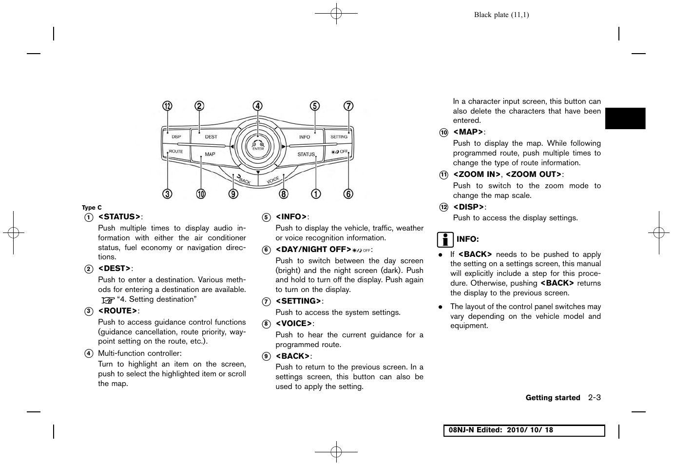 NISSAN 2011 Maxima User Manual | Page 10 / 233