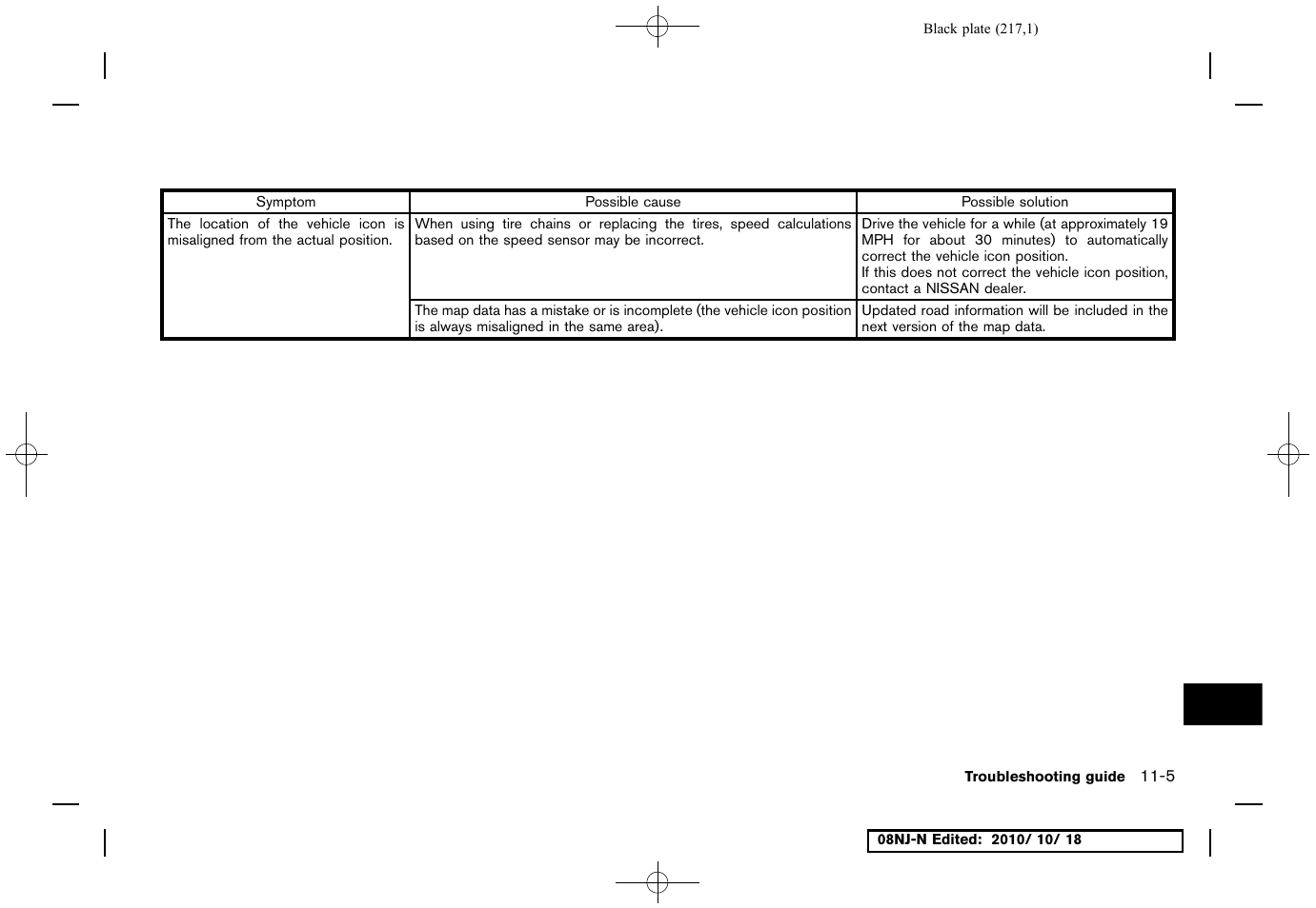 NISSAN 2011 Maxima User Manual | Page 216 / 233