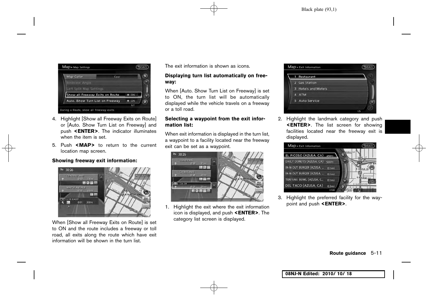 NISSAN 2011 Maxima User Manual | Page 92 / 233