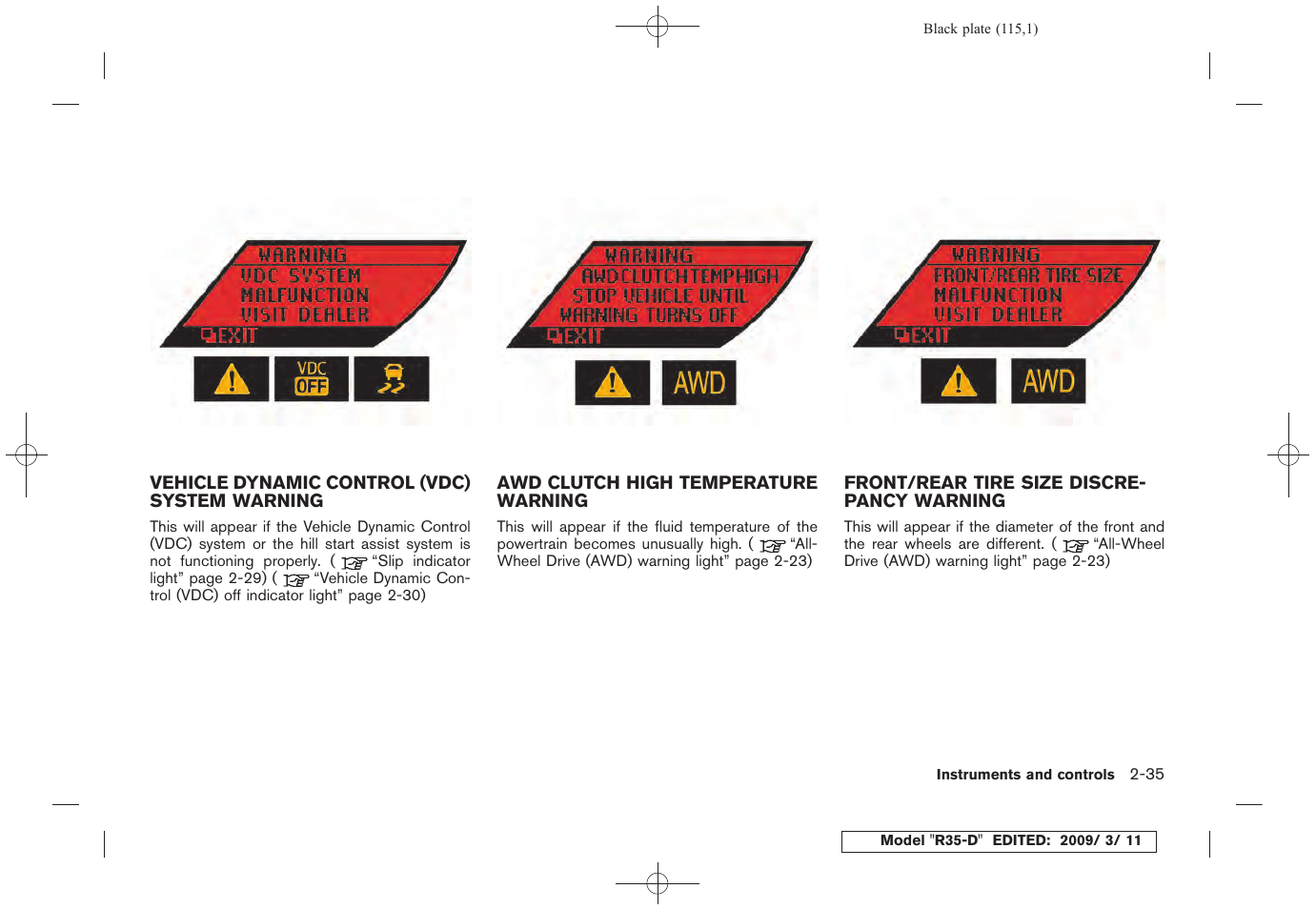 NISSAN 2010 GT-R Sports Sedan User Manual | Page 118 / 314