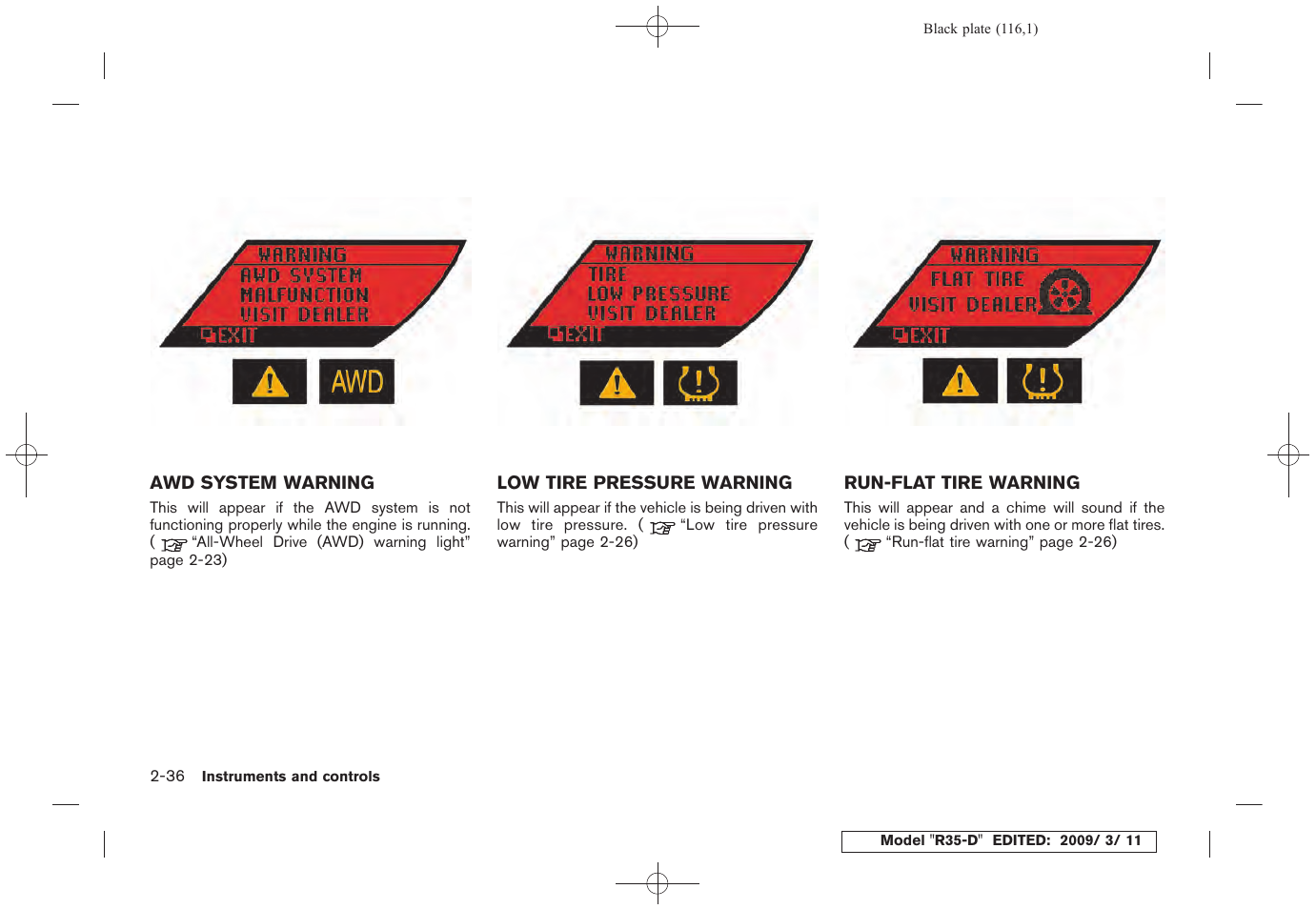 NISSAN 2010 GT-R Sports Sedan User Manual | Page 119 / 314