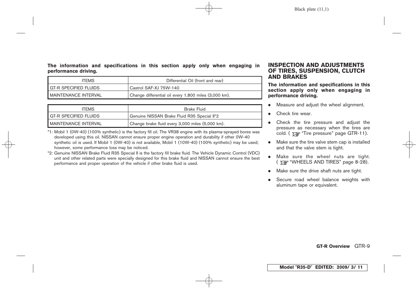 NISSAN 2010 GT-R Sports Sedan User Manual | Page 18 / 314